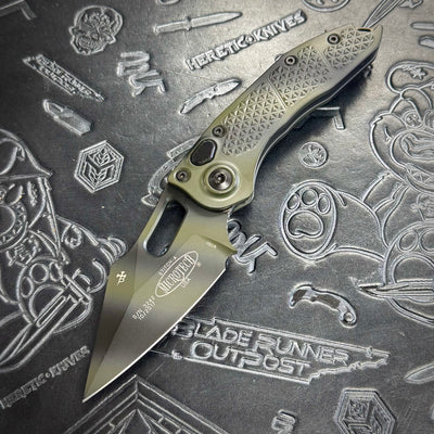 Microtech Stitch Auto - Green Camo Cerakote 169-1 GC