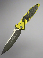 MICROTECH 160-1 OD OD GREEN SOCOM ELITE S/E FOLDER KNIFE, BLACK BLADE