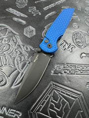 Pro-Tech TR-3 Integrity Manual Blue Relic Aluminum Handles w/ DLC S35 INT106-Blue