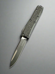 Microtech Daytona Tactical w/ Grip Inlays & Black Single Edge Signature Series 124-1 TS