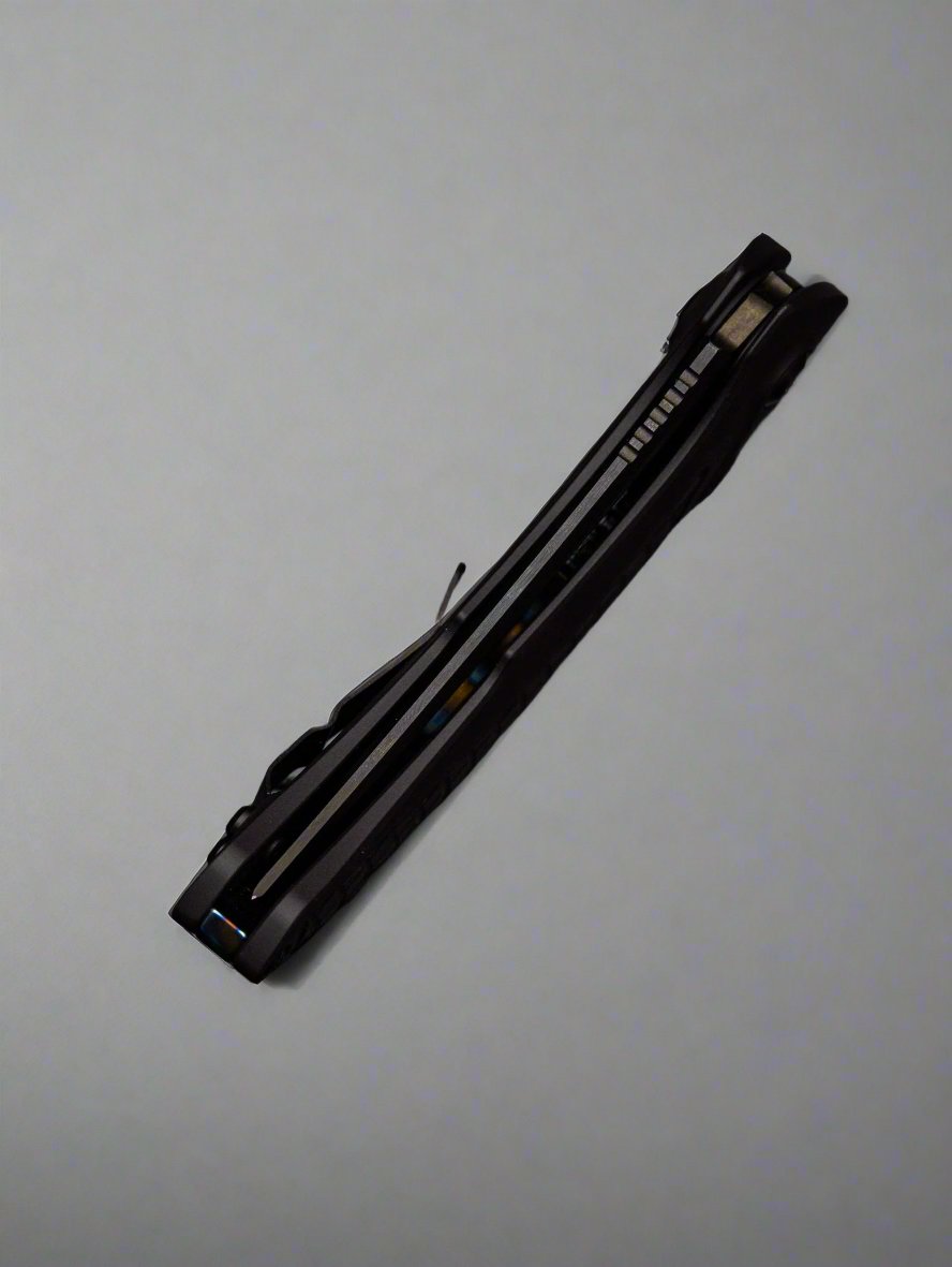 Pre Owned Marfione Custom/Bastinelli "Brachial" DLC Two-Tone Black Anodized DLC HW Flamed Backspacer