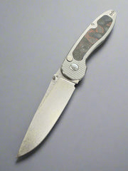 American Blade Works ABW MODEL 1 BUTTON LOCK TITANIUM Magnacut American Camo Carbon