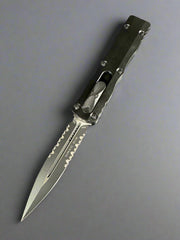 Microtech Dirac Black Standard & D/E Partial Serrated 225-2 T