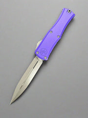 Microtech Knives Mini Hera Apocalyptic Double Edge M390MK w/ Purple Handle 1702M-10 APPU