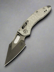 Microtech Knives Manual Stitch RAM LOK Fluted Carbon Fiber DLC Standard Signature Series 169RL-1 DLCTFLCFS