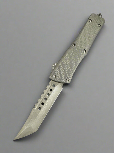 Pre Owned Marfione Combat Troodon Hellhound Herringbone Damascus CF Top DLC HW SN003