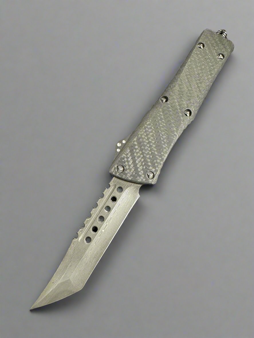 Pre Owned Marfione Combat Troodon Hellhound Herringbone Damascus CF Top DLC HW SN003