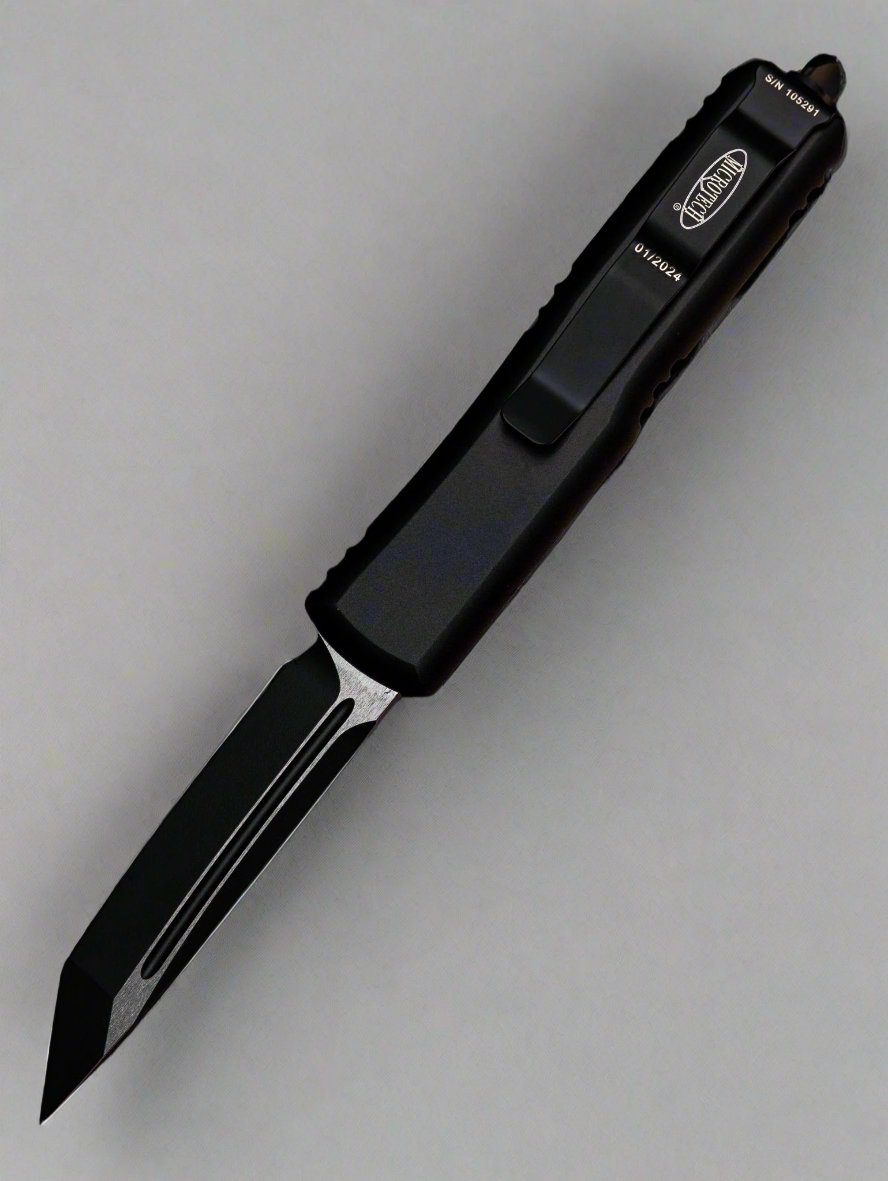 Microtech 233-3T UTX-85 T/E - Black Handle - Black Blade