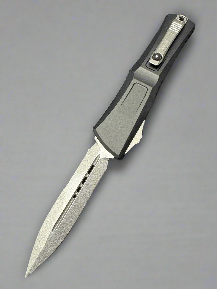 Microtech Combat Troodon Gen III OTF Knife Black (4" SW Serr) 1142-11