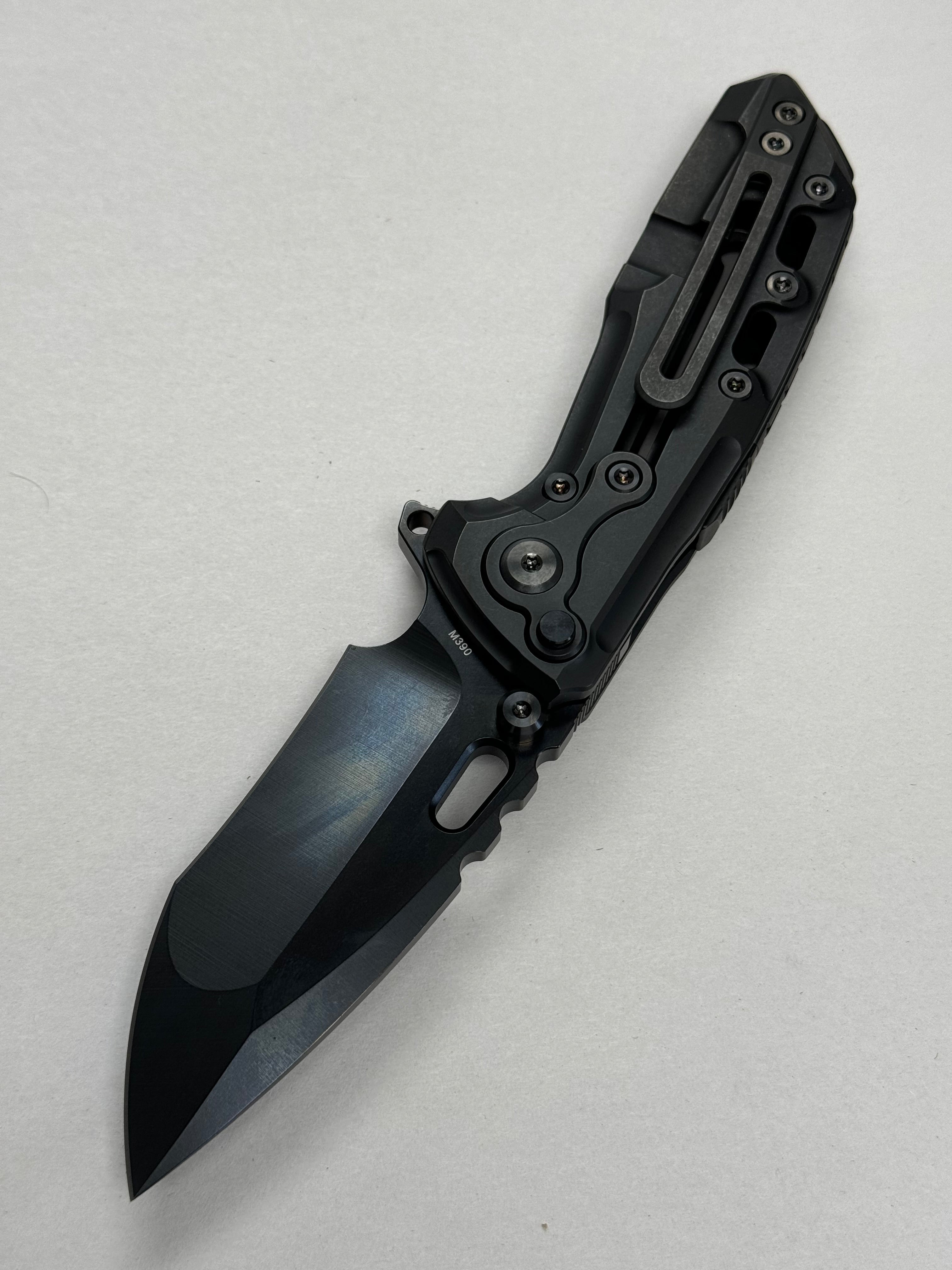 Reate T1000 V2 Flipper DLC Milled Titanium & DLC Recurve M390