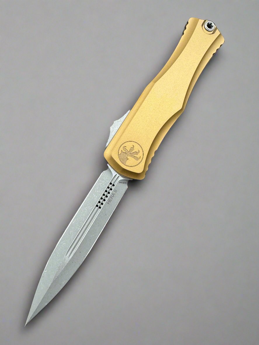 Microtech 1702-10 APTA Hera II - Tan Handle - Apocalyptic Blade