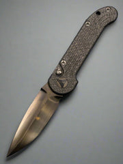 Pre Owned Microtech Marfione Custom LUDT Auto Knife Carbon Fiber (3.3" DLC M390) SN:013