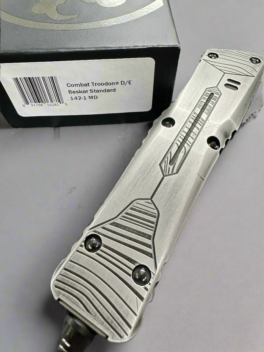 Pre Owned VGC Microtech Combat Troodon D/E Beskar Standard Lasered Limited Edition 142-1 MD