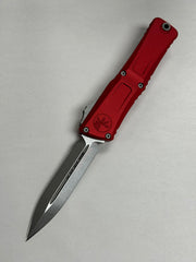Microtech Knives Combat Troodon Gen III Apocalyptic Double Edge w/ Red Handle 1142-10 APRD
