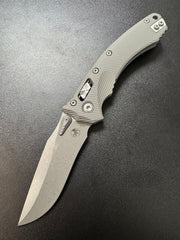 Microtech Amphibian RAM LOK Apocalyptic Natural Clear Fluted Aluminum & M390MK 137RL-10 APFLNC