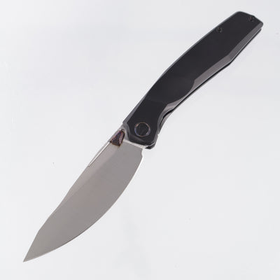 FerraMonster Astrome - Black PVD Titanium w/ Lightning Ti Accents - Belt Satin S90V - FM23009-C