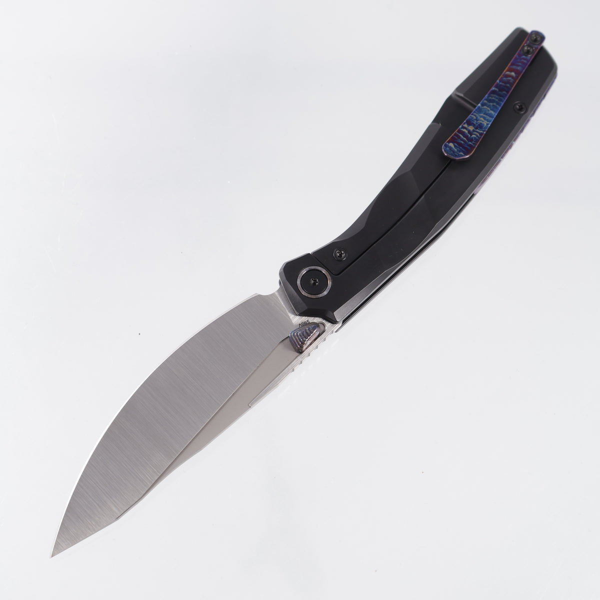 FerraMonster Astrome - Black PVD Titanium w/ Lightning Ti Accents - Belt Satin S90V - FM23009-C