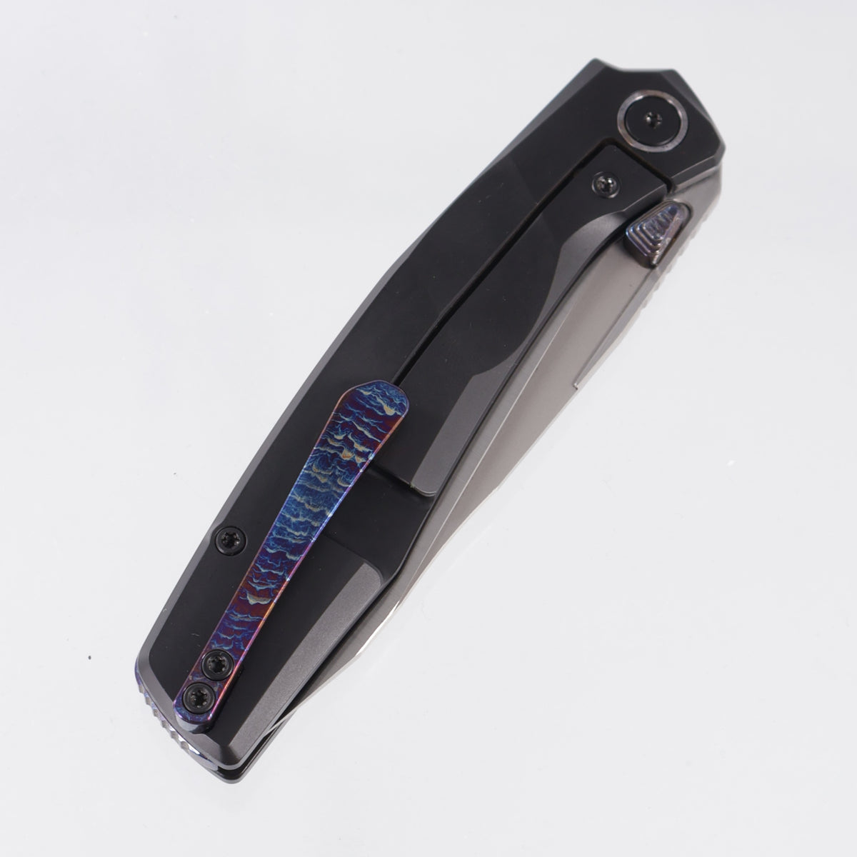 FerraMonster Astrome - Black PVD Titanium w/ Lightning Ti Accents - Belt Satin S90V - FM23009-C