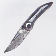 Dalibor Bergam Phobos Sole Authorship - Integral Dalmascus Handle w/ Mother Of Pearl & Zirconium Inlays - Dalmascus Hand Satin Blade