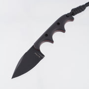 Alan Folts Minimalist Spear Point - Black G10 Scales w/ Red Liners - Black Coated CPM-154