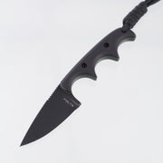 Alan Folts Minimalist Drop Point - Black G10 Scales w/ Green Liners - Black Coated CPM-154