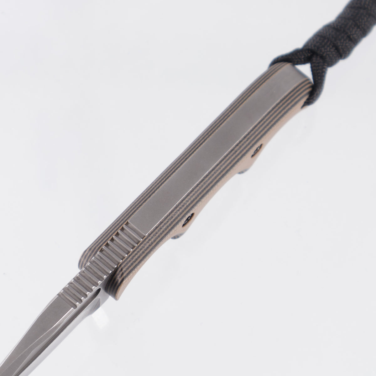 Alan Folts Minimalist X2 Spear Point - Coyote/Black G10 Scales - Tumbled CPM-154