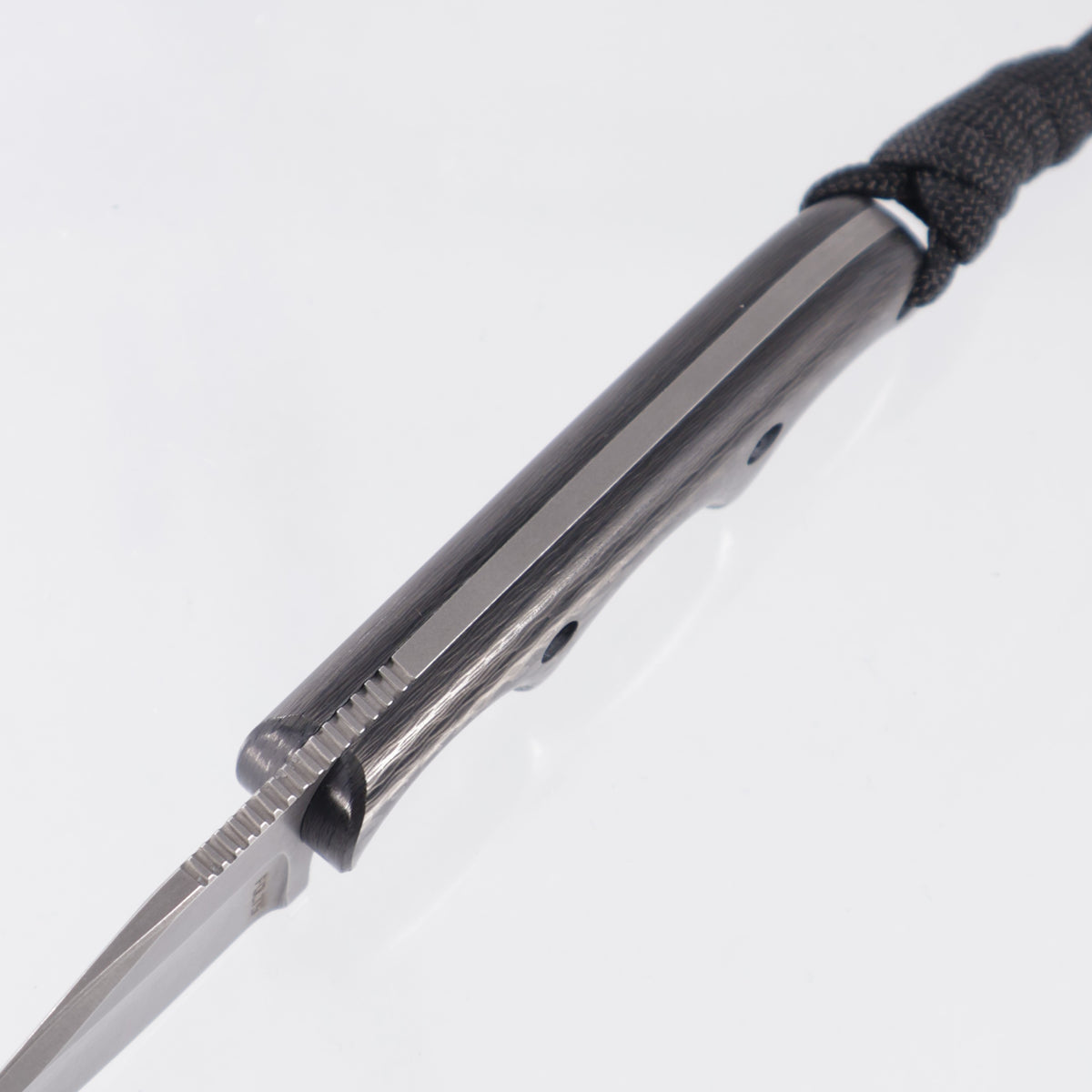Alan Folts Minimalist Spear Point - Carbon Fiber Scales - Tumbled CPM-154