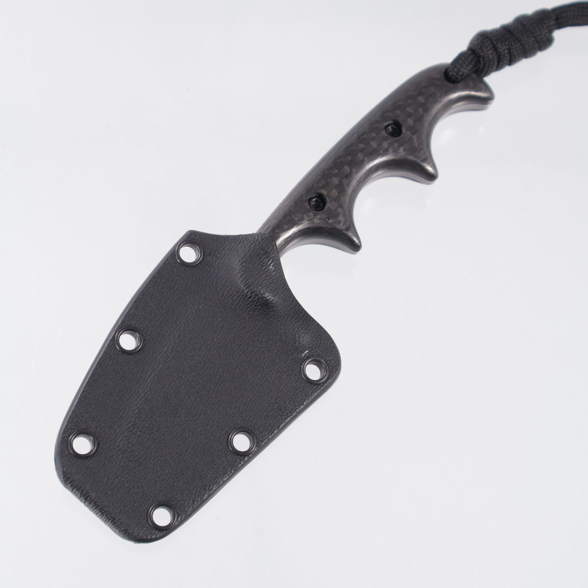 Alan Folts Minimalist Wharncliffe - Carbon Fiber Scales - Tumbled CPM-154