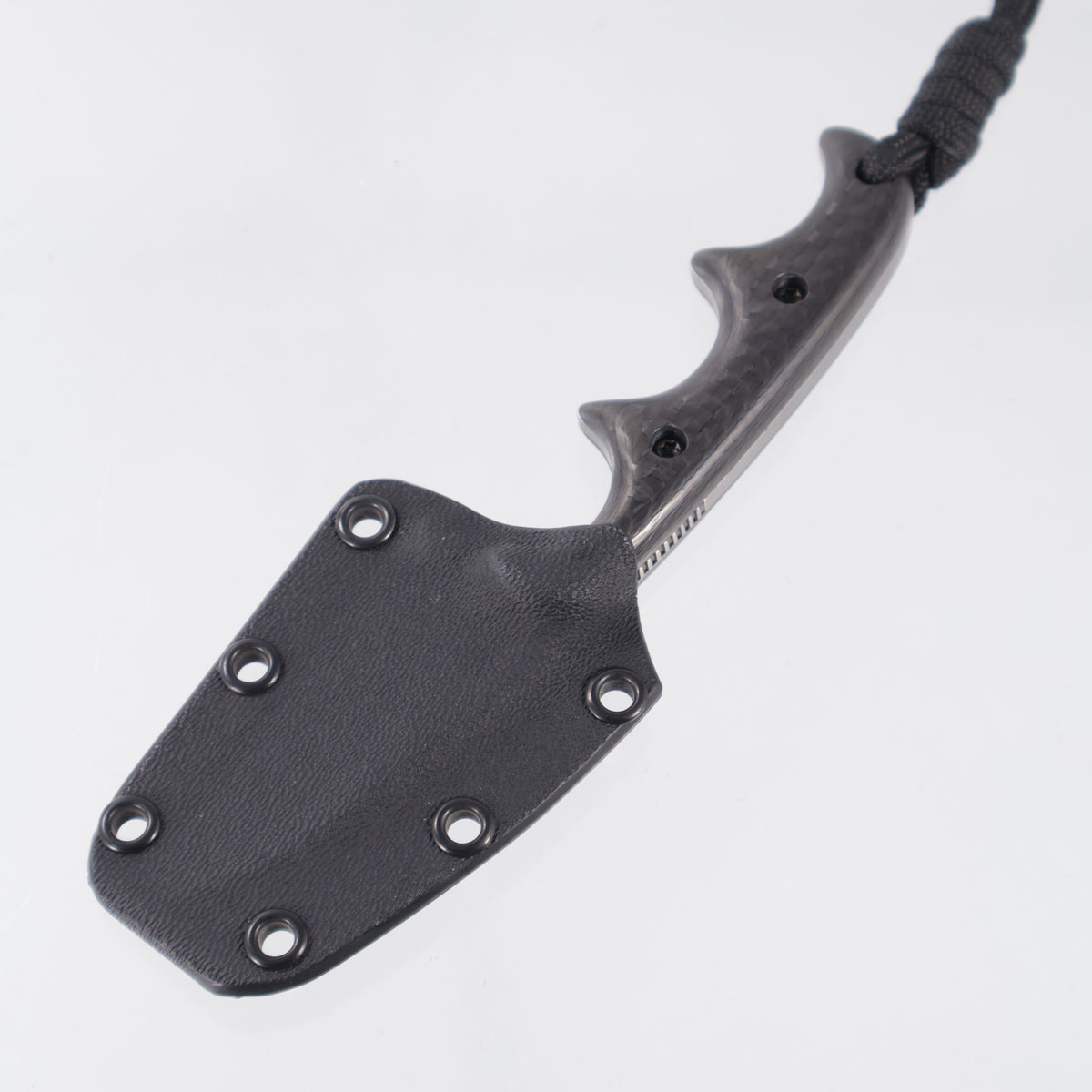 Alan Folts Minimalist Wharncliffe - Carbon Fiber Scales - Tumbled CPM-154