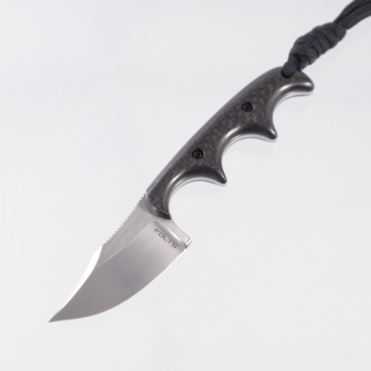 Alan Folts Minimalist Bowie - Carbon Fiber Scales - Hand Rubbed Satin CPM-154