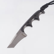 Alan Folts Minimalist X2 Recurve Tanto - Carbon Fiber Scales - Tumbled CPM-154