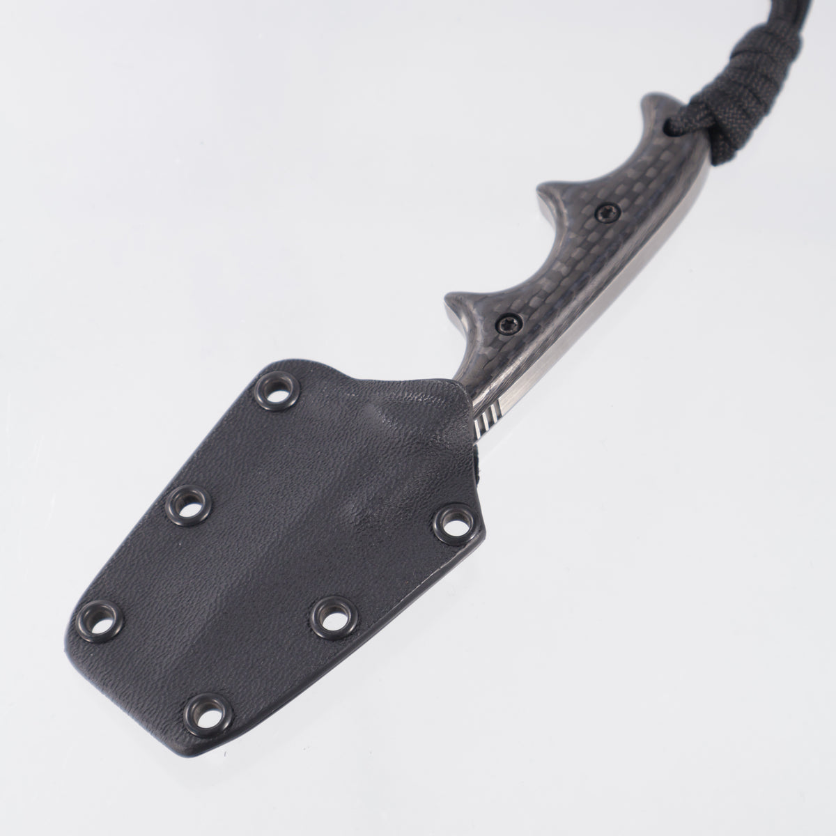 Alan Folts Minimalist X2 Recurve Tanto - Carbon Fiber Scales - Tumbled CPM-154