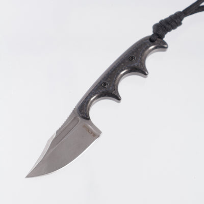 Alan Folts Minimalist X2 Bowie - Carbon Fiber Scales - Tumbled CPM-154