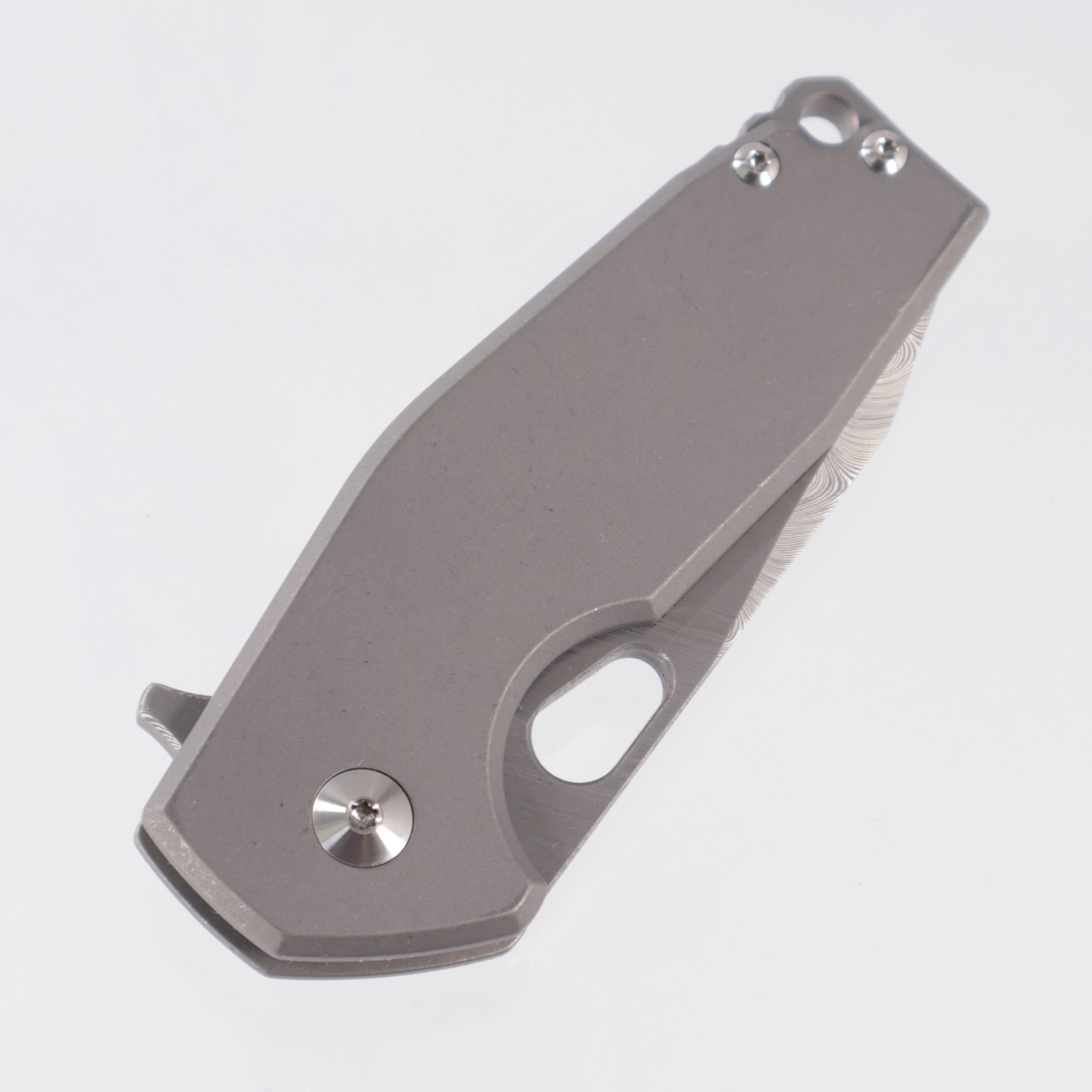 Fox Knives Suru - Stonewash Titanium - Damasteel - FX-526 DTI