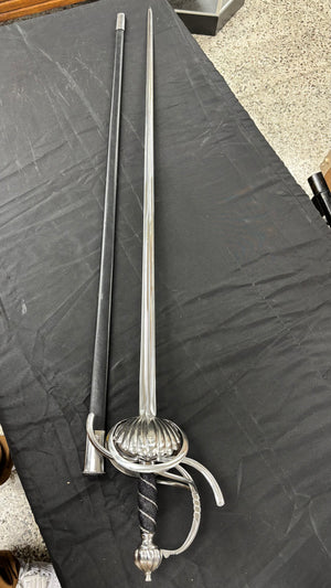 Cold Steel Ribbed Shell Swept Hilt Rapier BR86