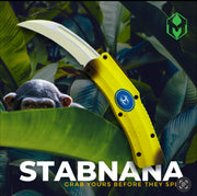 Heretic ROC STABNANA Banana Handles w/ Cerakote Freshly Peeled Stabnana