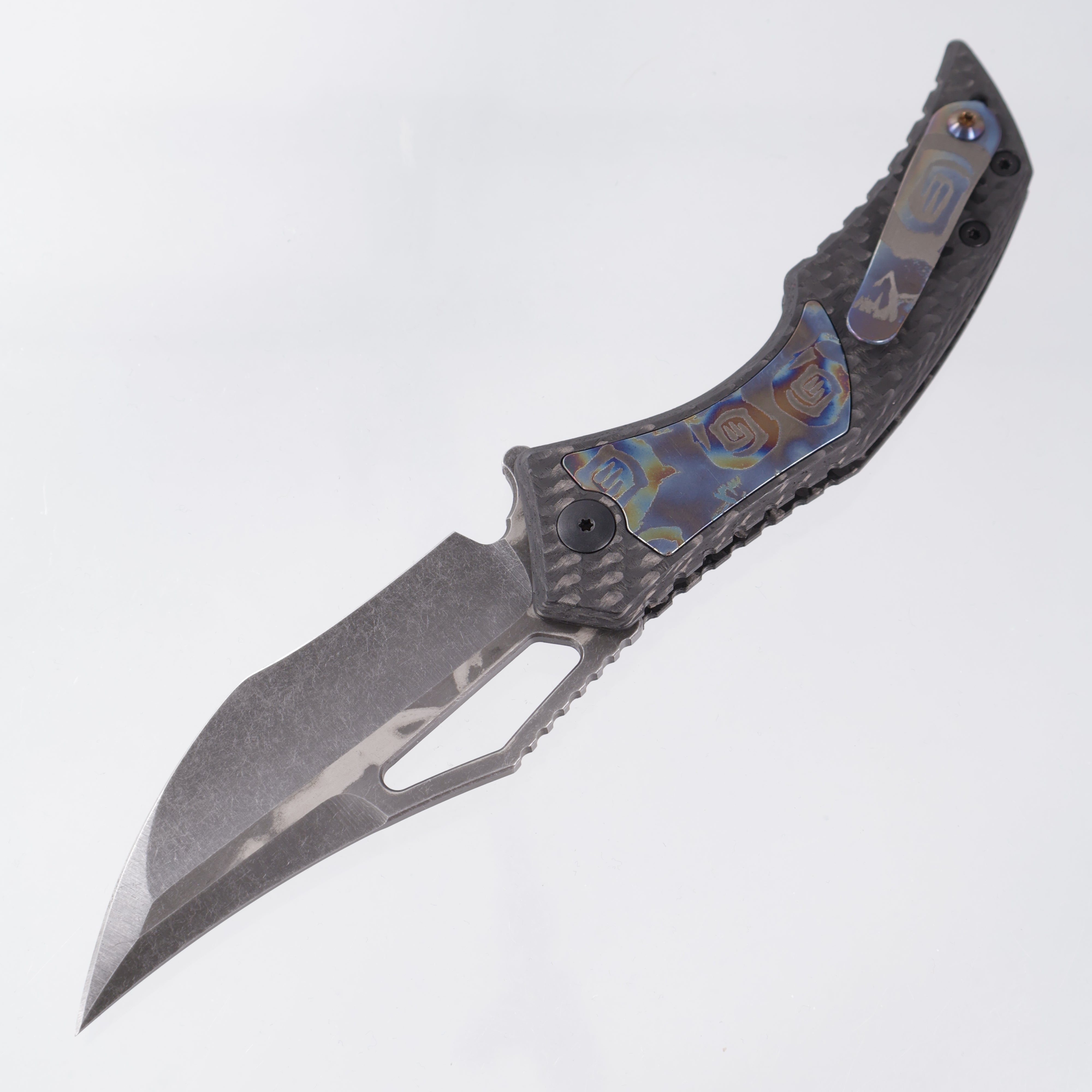 G-Werks Backstrom - Twill Carbon Fiber w/ Dumpster Fire Inlays - Shell Shock 3V Sean Marfione Slum Grind