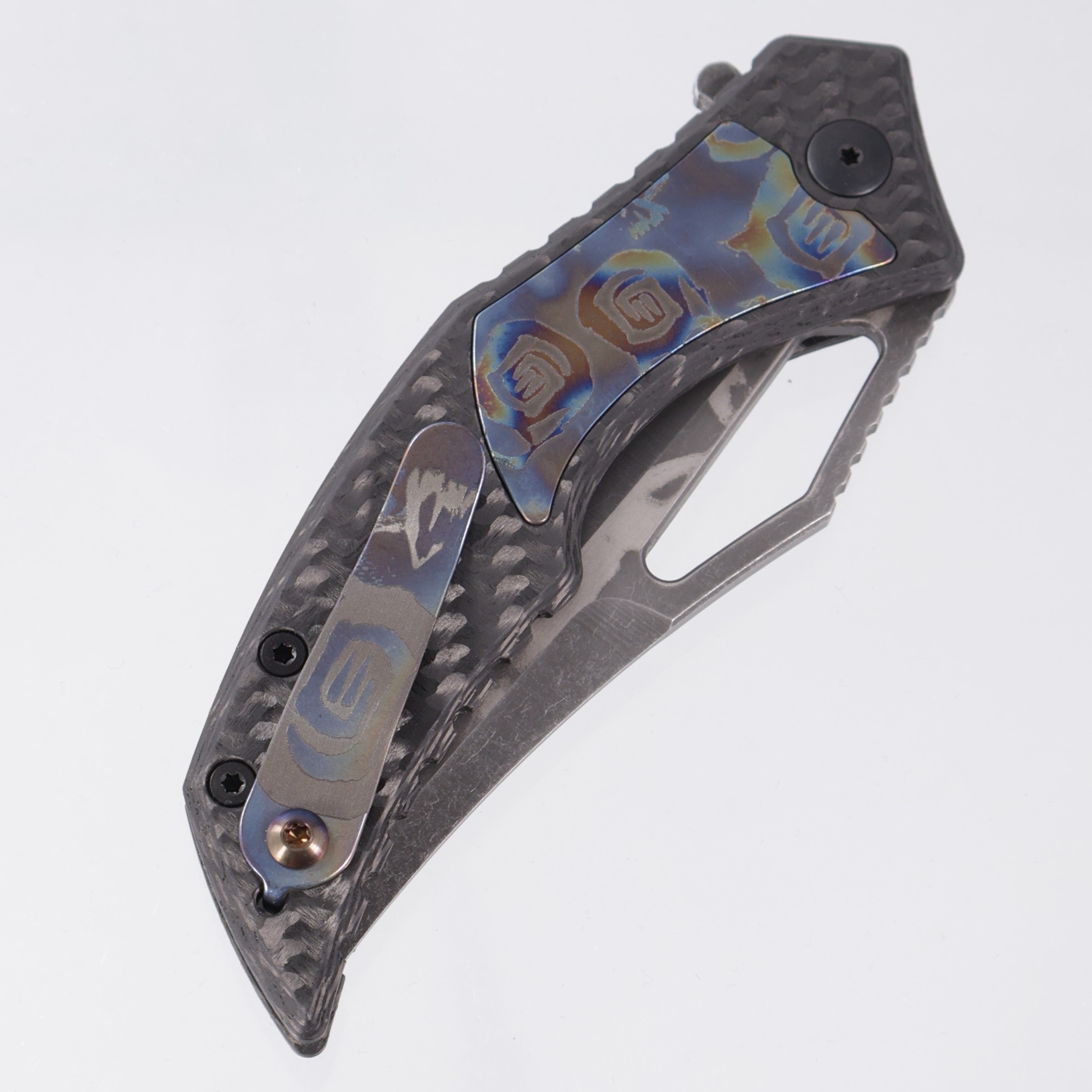 G-Werks Backstrom - Twill Carbon Fiber w/ Dumpster Fire Inlays - Shell Shock 3V Sean Marfione Slum Grind