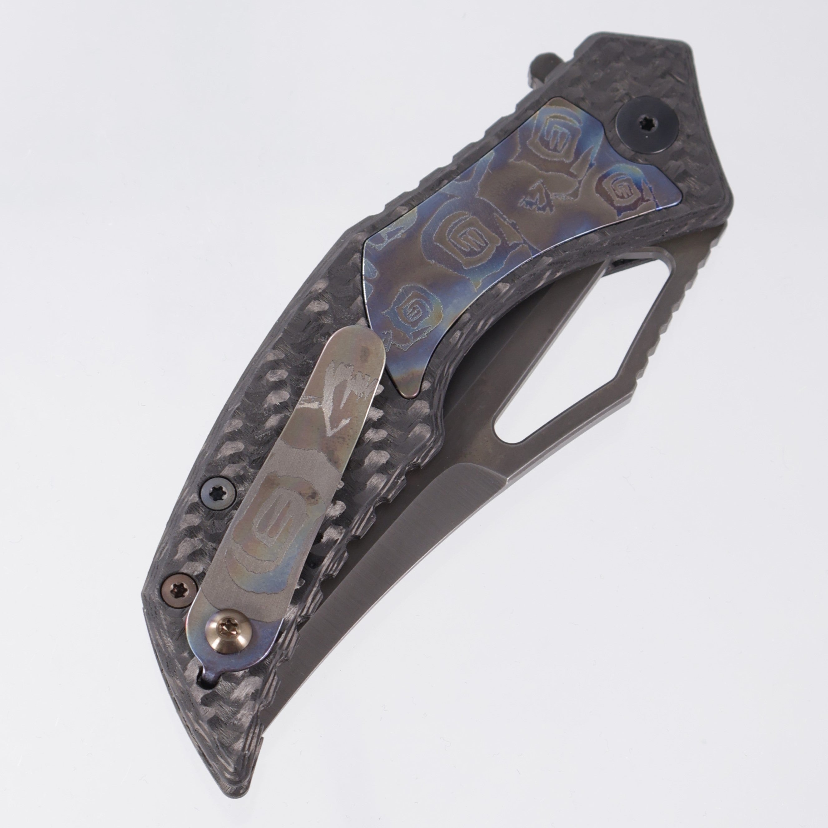 G-Werks Backstrom - Twill Carbon Fiber w/ Dumpster Fire Inlays - Shell Shock 3V Sean Marfione Slum Grind