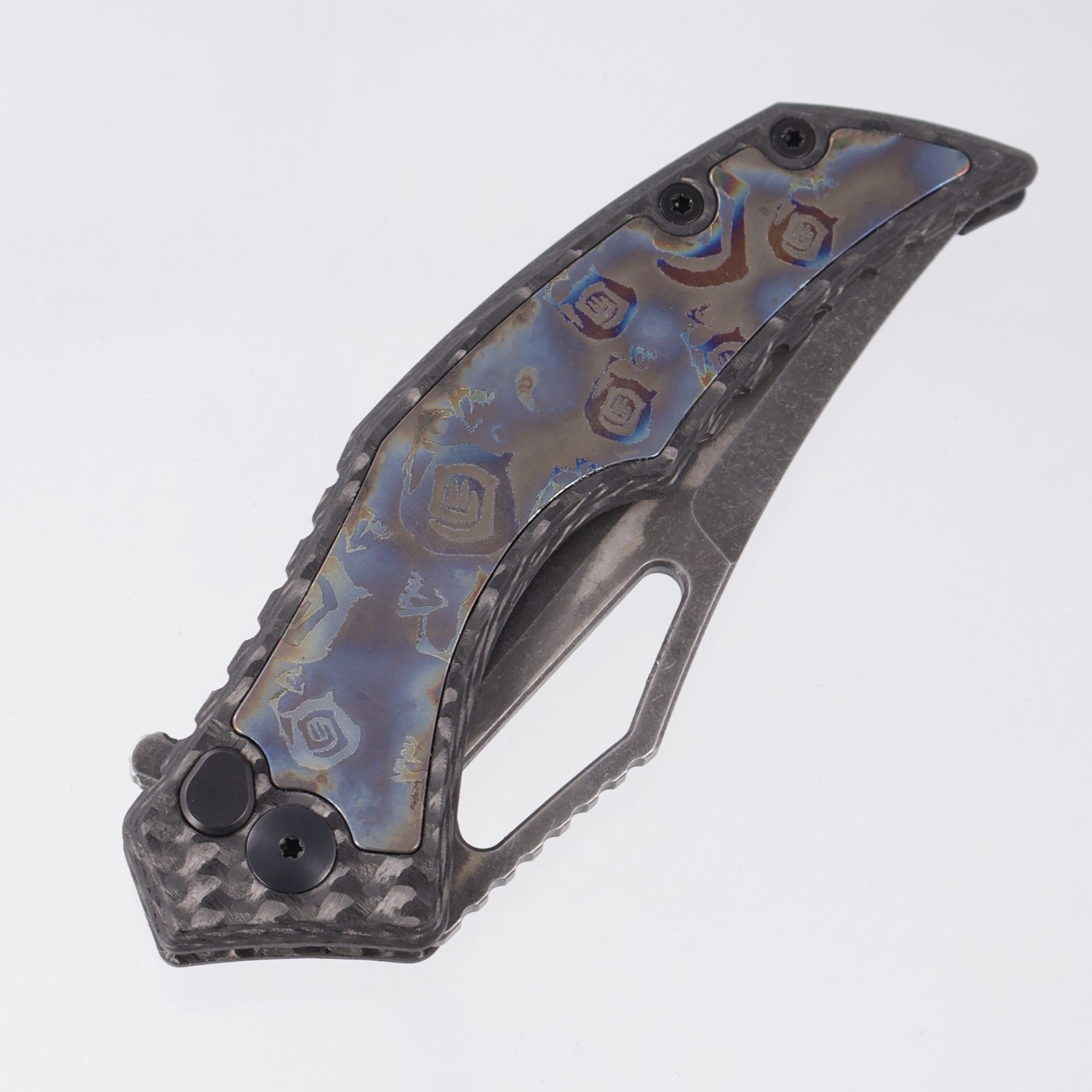 G-Werks Backstrom - Twill Carbon Fiber w/ Dumpster Fire Inlays - Shell Shock 3V Sean Marfione Slum Grind