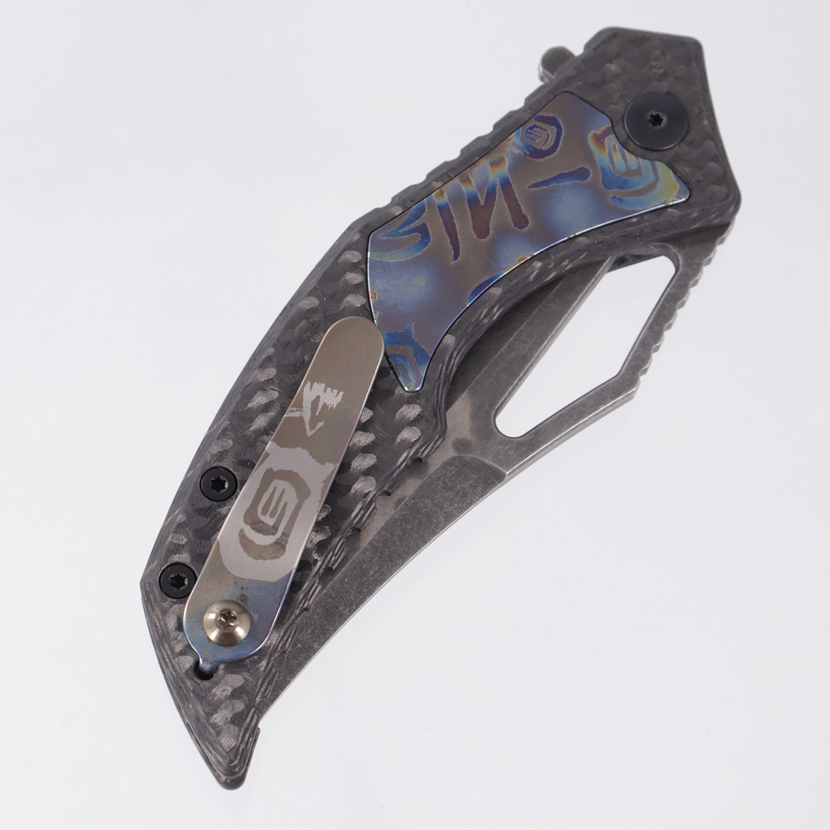 G-Werks Backstrom - Twill Carbon Fiber w/ Dumpster Fire Inlays - Shell Shock 3V Sean Marfione Slum Grind