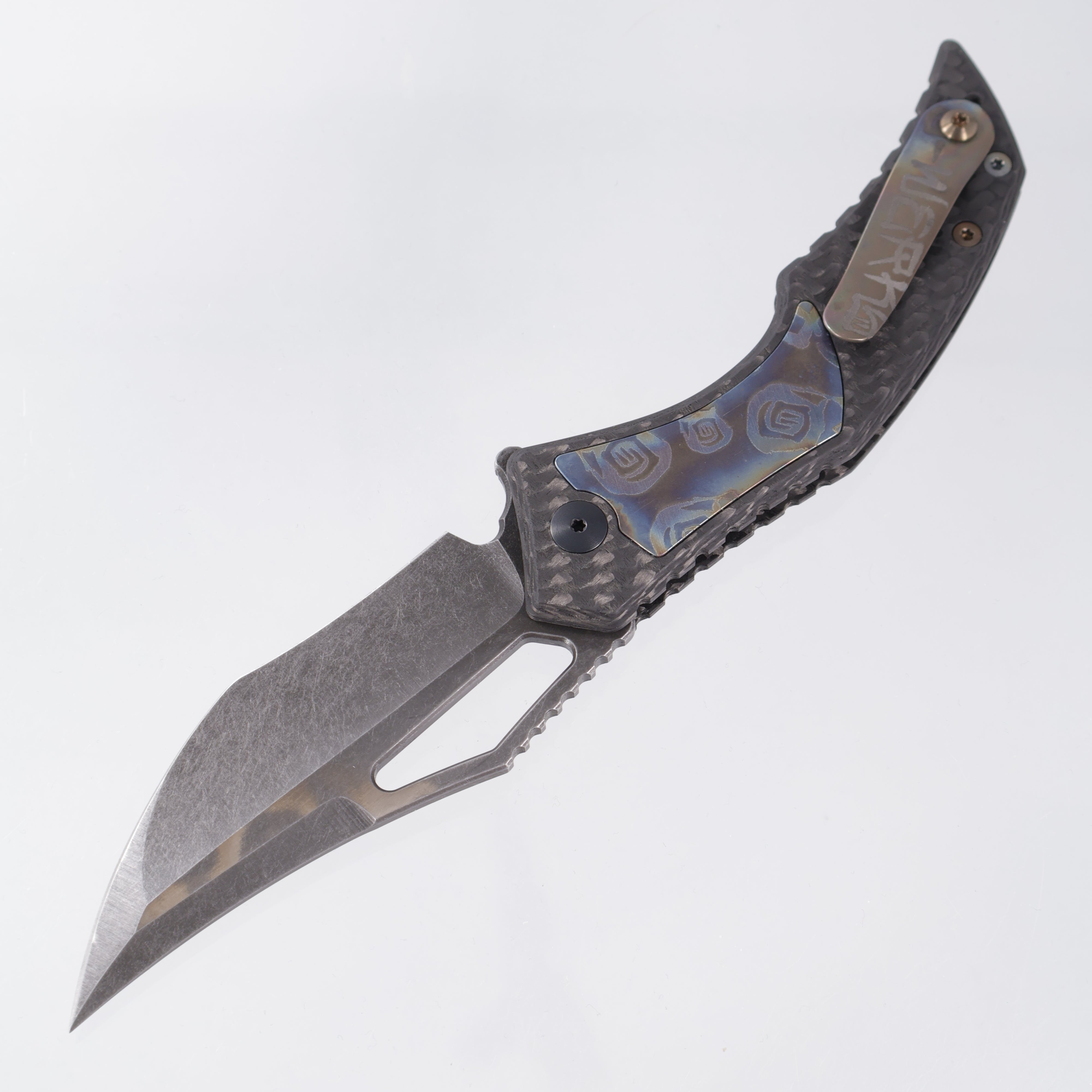 G-Werks Backstrom - Twill Carbon Fiber w/ Dumpster Fire Inlays - Shell Shock 3V Sean Marfione Slum Grind