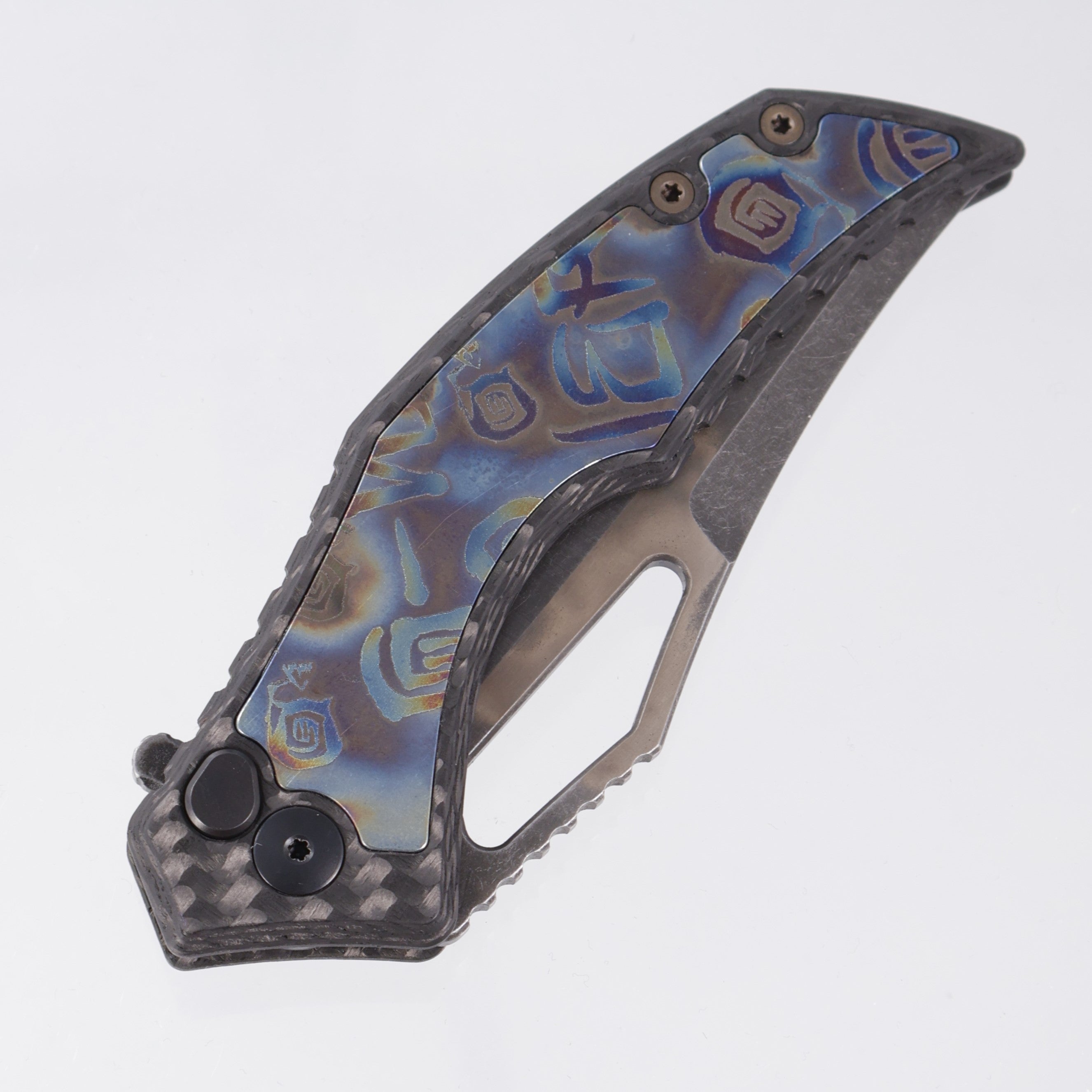G-Werks Backstrom - Twill Carbon Fiber w/ Dumpster Fire Inlays - Shell Shock 3V Sean Marfione Slum Grind