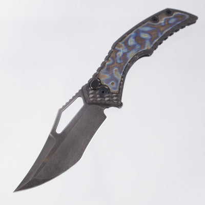 G-Werks Backstrom - Twill Carbon Fiber w/ Dumpster Fire Inlays - Acid Rain 3V Sean Marfione Slum Grind