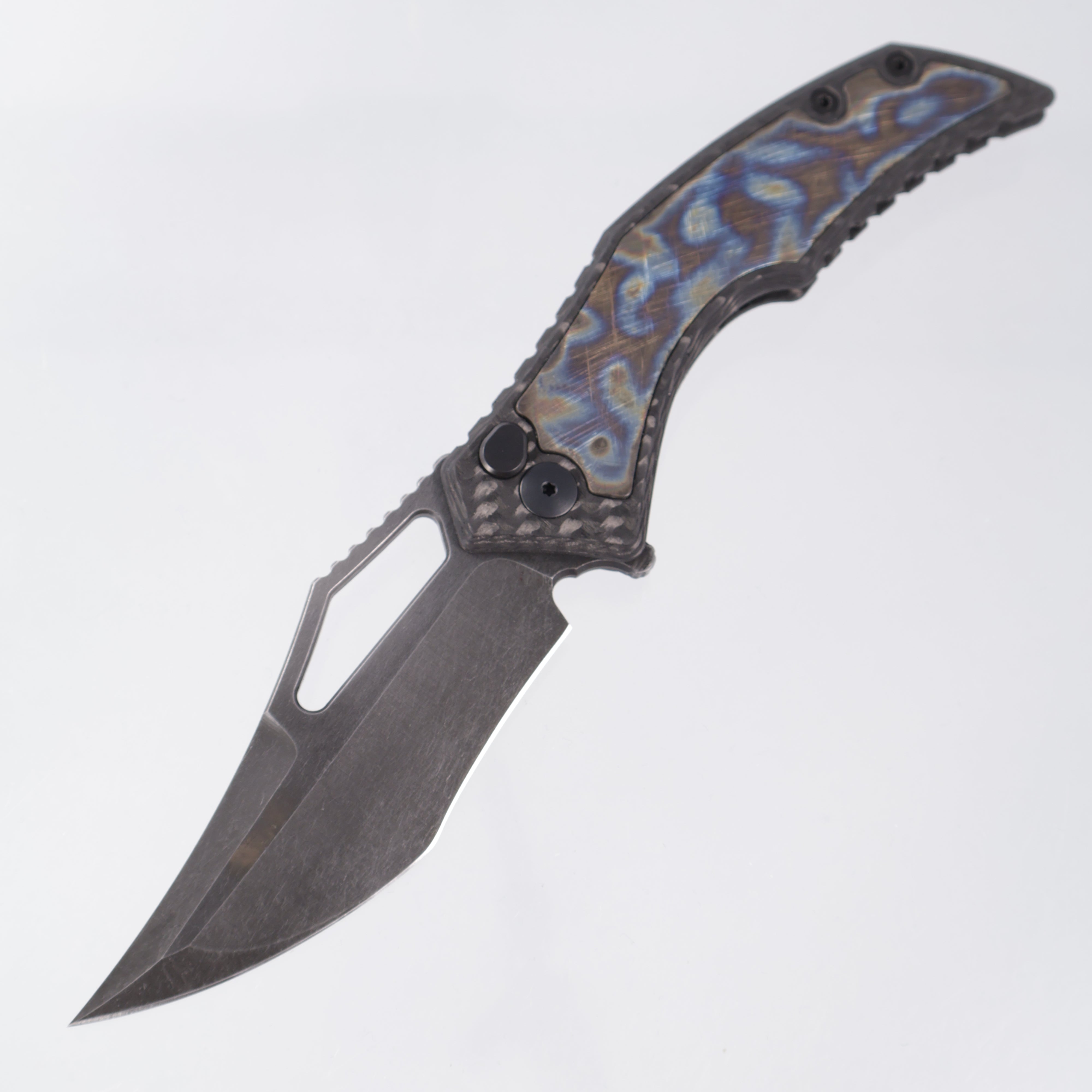G-Werks Backstrom - Twill Carbon Fiber w/ Dumpster Fire Inlays - Acid Rain 3V Sean Marfione Slum Grind