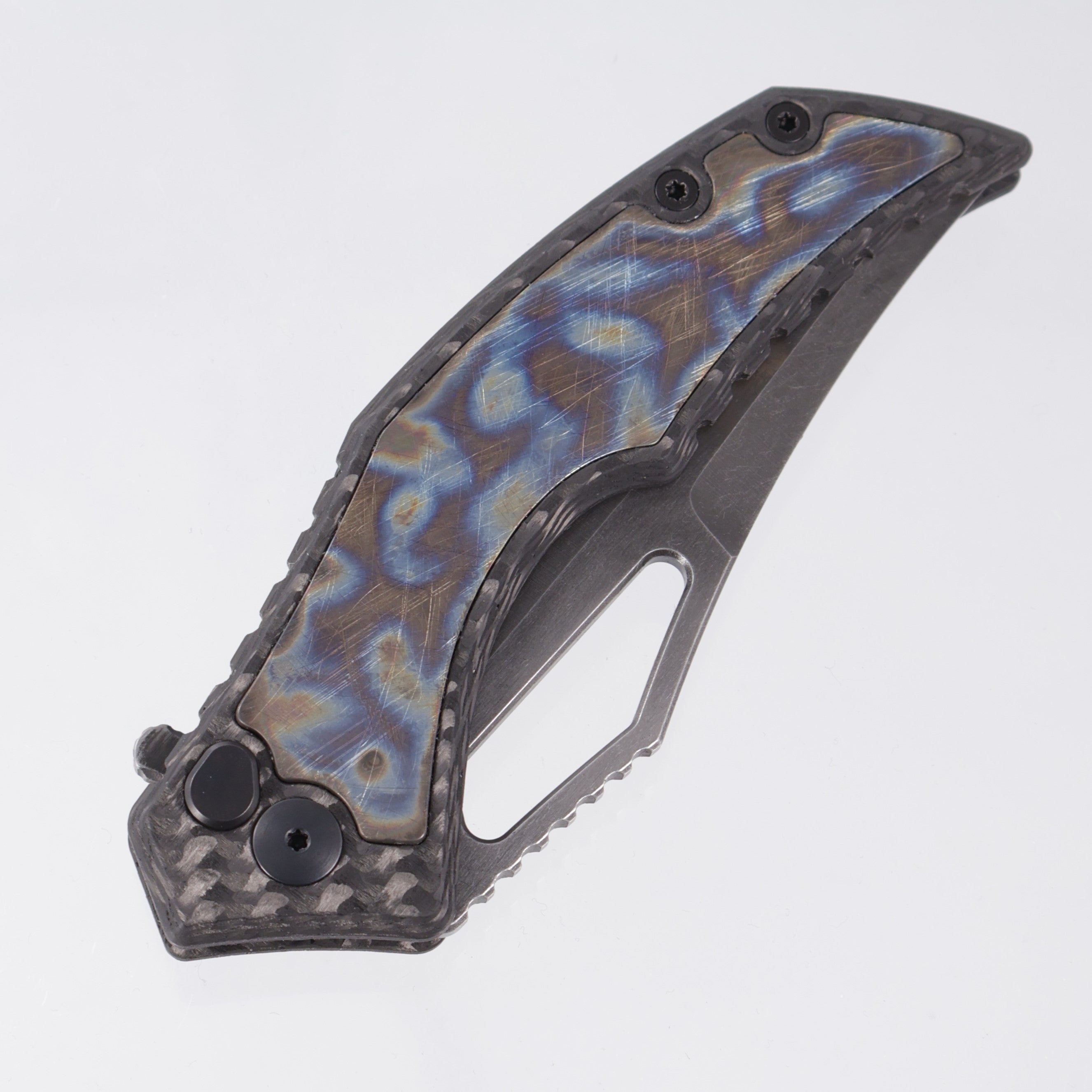 G-Werks Backstrom - Twill Carbon Fiber w/ Dumpster Fire Inlays - Acid Rain 3V Sean Marfione Slum Grind