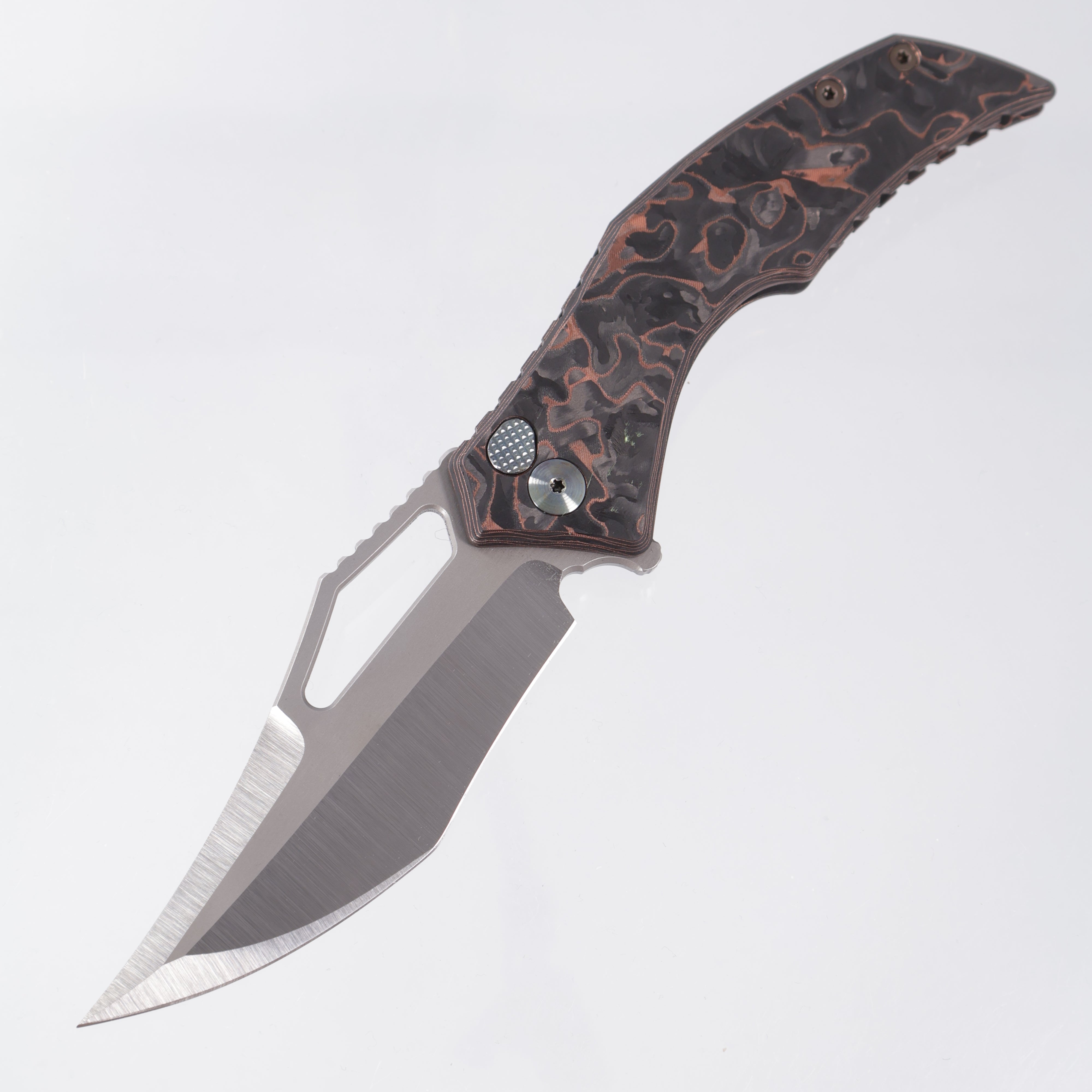G-Werks Backstrom - Dark Matter Copper Carbon Fiber w/ Flamed Hardware - 2-Tone Satin 3V Sean Marfione Slum Grind