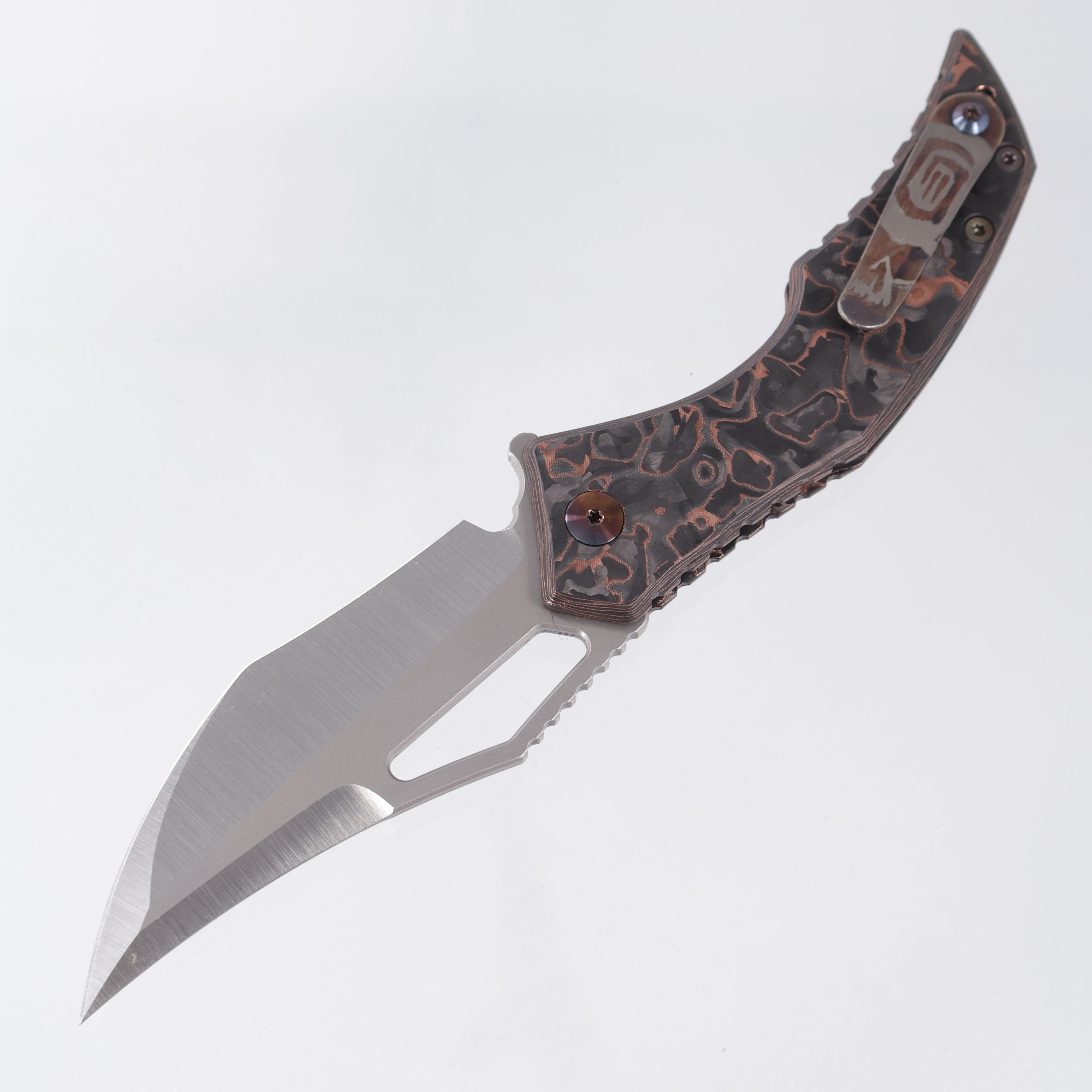 G-Werks Backstrom - Dark Matter Copper Carbon Fiber w/ Flamed Hardware - 2-Tone Satin 3V Sean Marfione Slum Grind