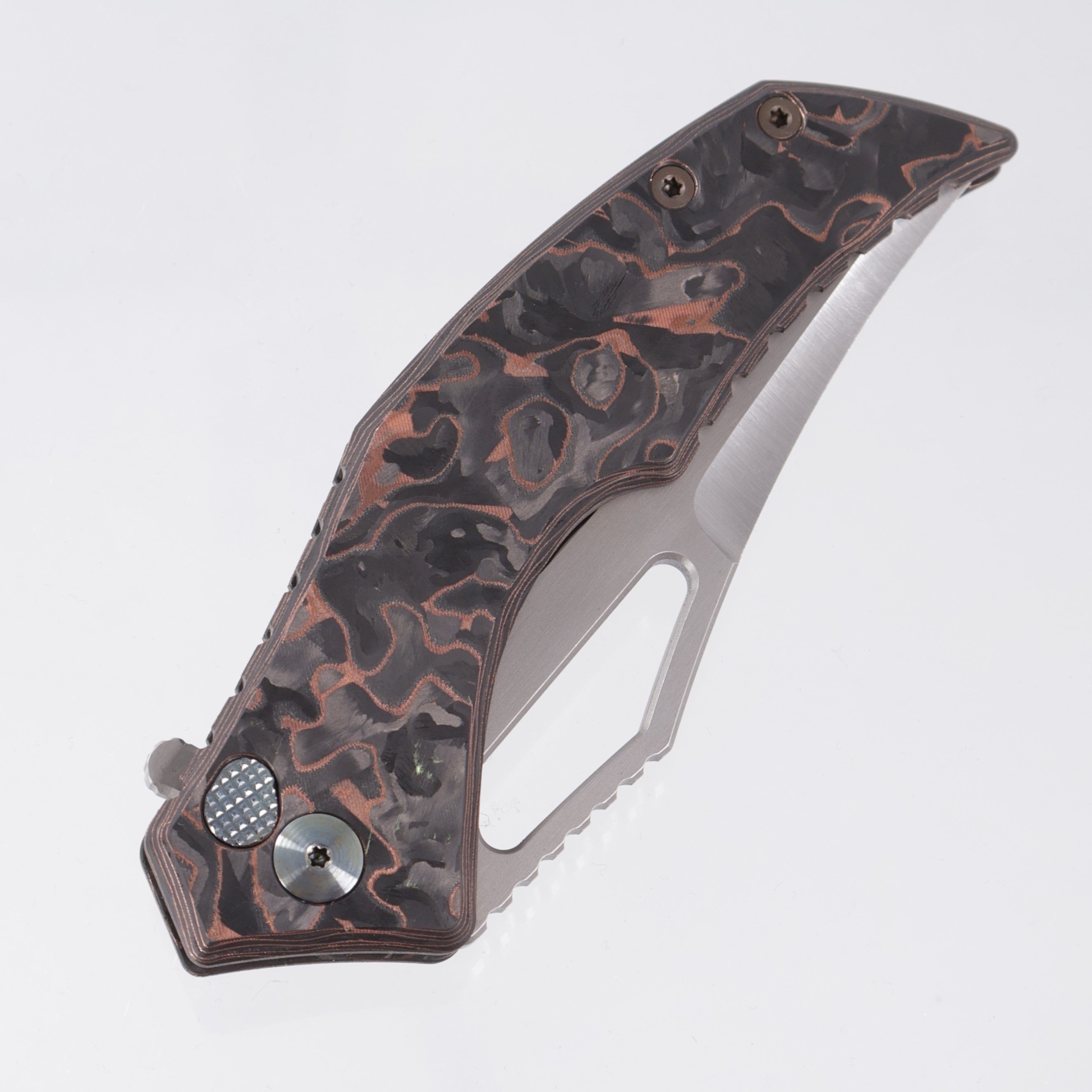 G-Werks Backstrom - Dark Matter Copper Carbon Fiber w/ Flamed Hardware - 2-Tone Satin 3V Sean Marfione Slum Grind