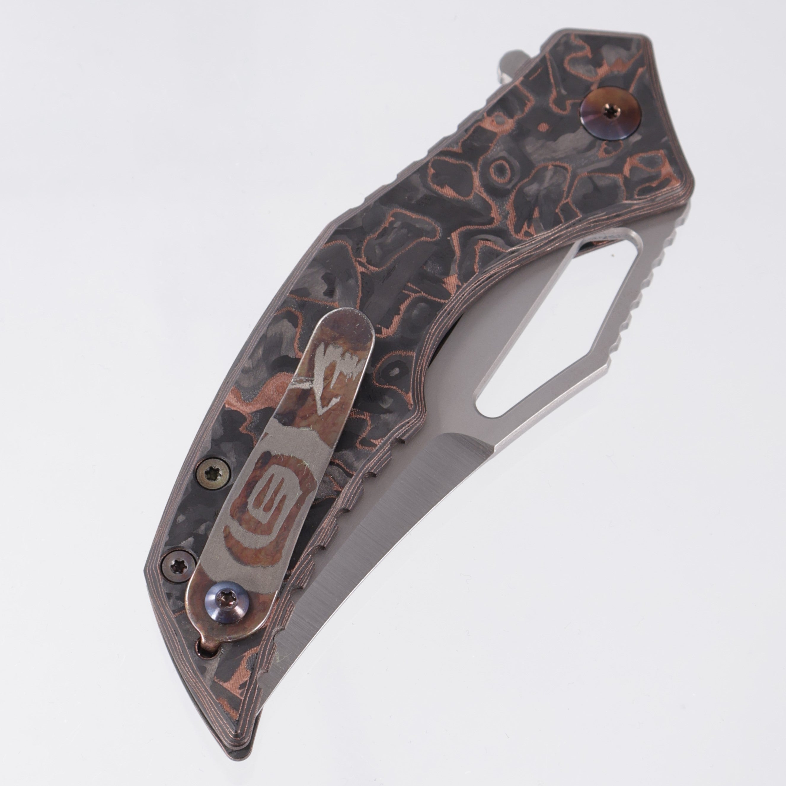 G-Werks Backstrom - Dark Matter Copper Carbon Fiber w/ Flamed Hardware - 2-Tone Satin 3V Sean Marfione Slum Grind